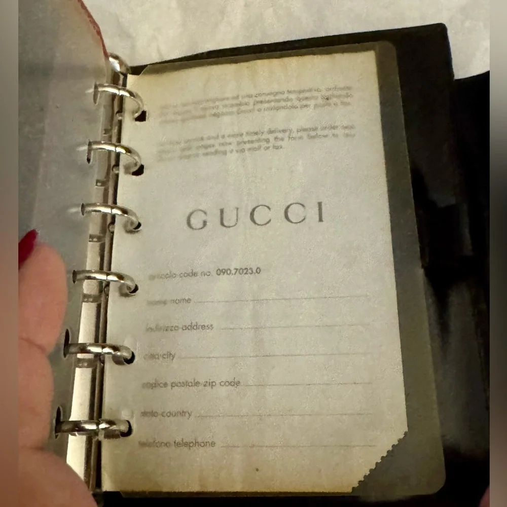 Gucci notebook with original notebook paper & ruler - Picture 4 of 12